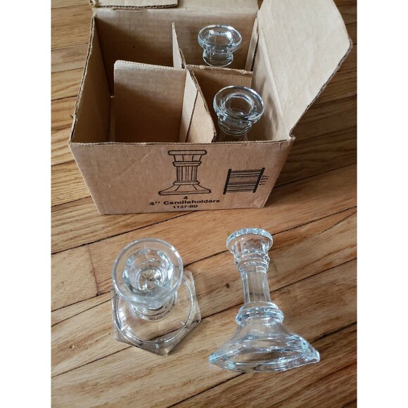Vintage Home Interiors 1137 BD 4 ct 4" Candleholder - Picture 1 of 3
